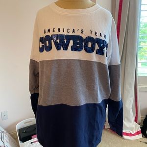 VS PINK Dallas Cowboys sequin Crewneck